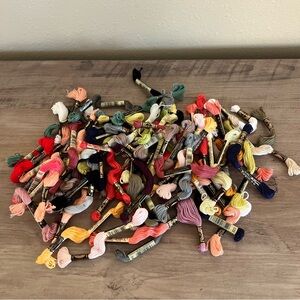 DMC Cotton Embroidery Thread Floss Skeins NEW Lot Of 65 Assorted Colors Crafting